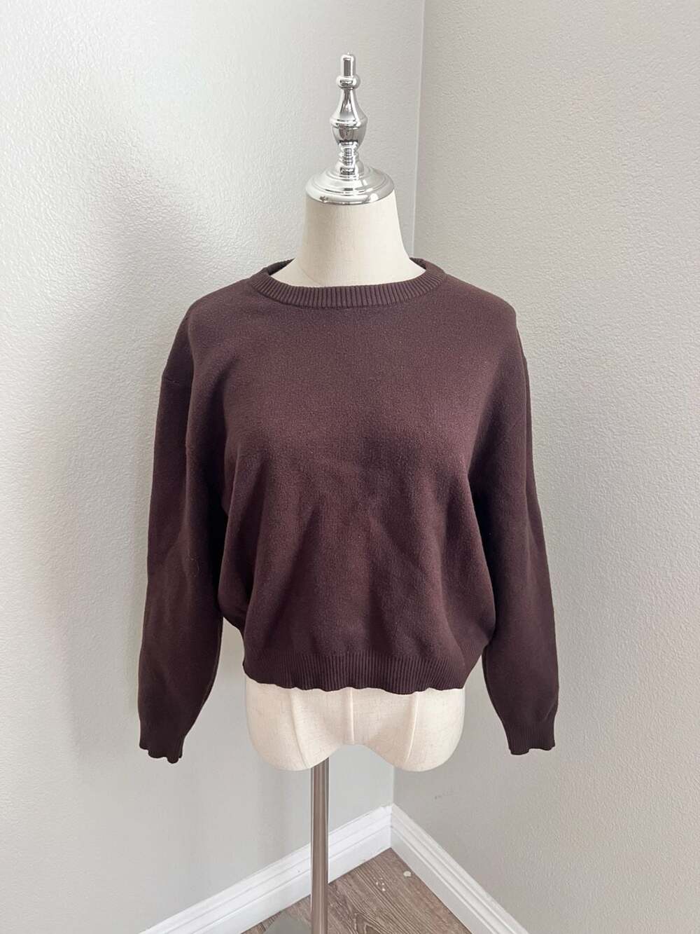 Vigoss Brown Knit Sweater Size S